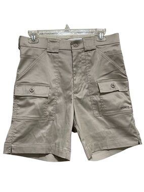 Sportif USA The Original Stretch Desert Tan Boating Cargo Shorts 7” Inseam Sz 30